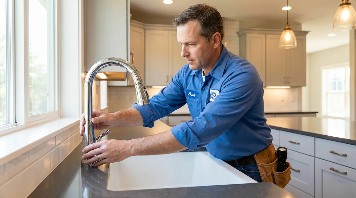 Kitchen faucet installation by Johns Plumbing LLC in Kilgore